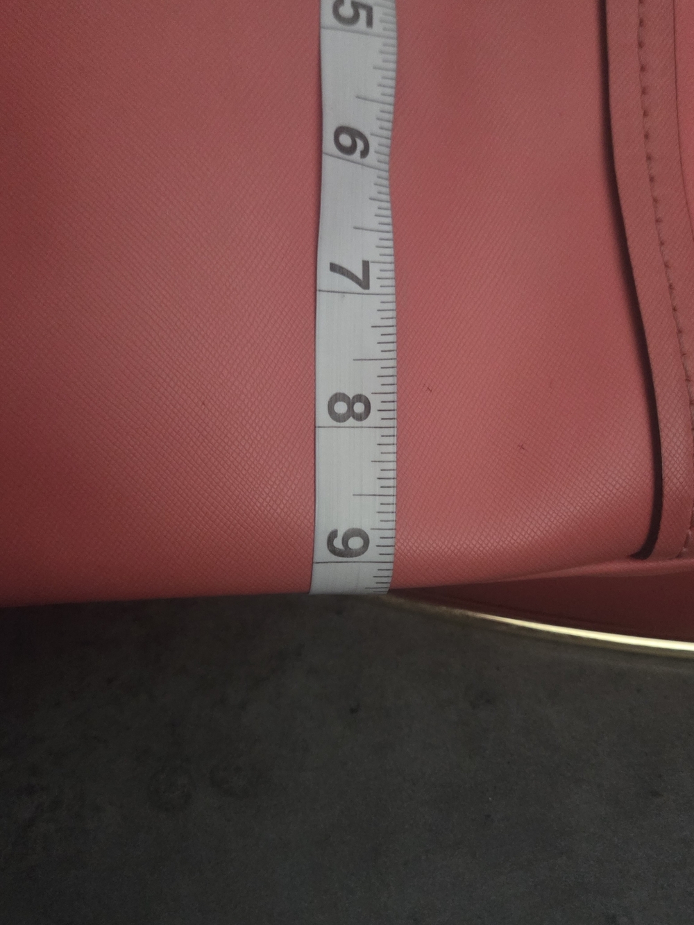 Coach Coral Pink Saffiano Leather Tote - Picture 7 of 17